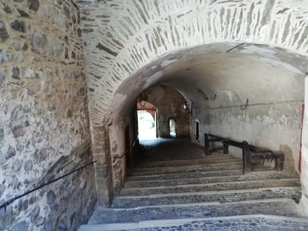 Stair to the village by the tunnel