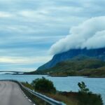 natural view of beauty of Lofoten south